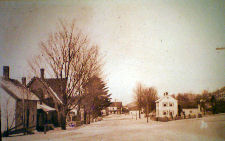 Starksboro, Vermont (VT) Village looking north from near the school