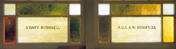 Sidney Bushnell Julia A. W. Bushnell Gothic Window in the Starksboro Village Meeting House