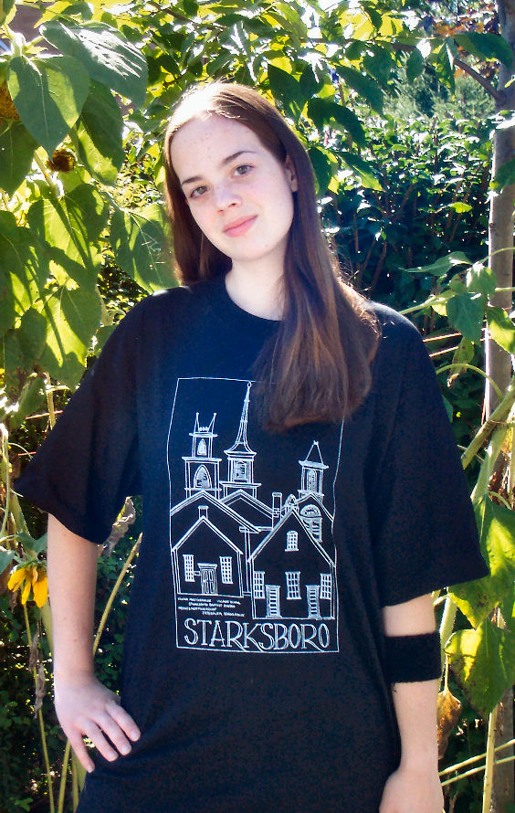Starksboro, Vermont (VT) T-Shirts and Sweat Shirts available for sale by the Starksboro Village Meeting House Starksboro, Vermont (VT)