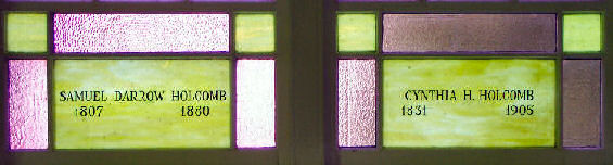 Samuel Darrow Holcomb Cynthia Husted Holcomb Gothic Window in the Starksboro Village Meeting House