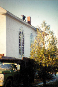 Starksboro Village Meeting House, Starksboro, Vermont VT new roof