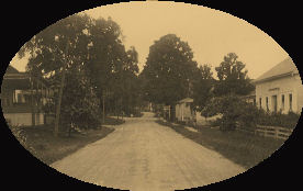 Starksboro Historical Society, Starksboro Village Looking South, Starksboro, Vermont (SHS in VT) 
